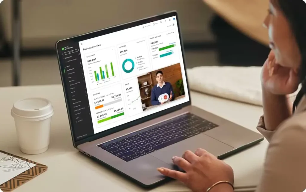 QuickBooks Solopreneur dashboard for tax-ready bookkeeping and financial tracking.